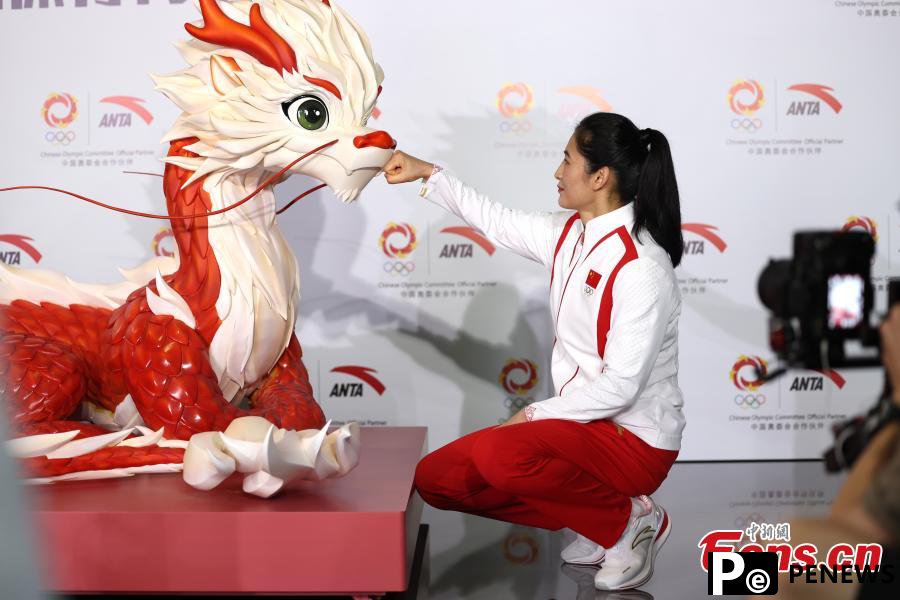 China Team unveils medal ceremony uniform for Paris Olympics