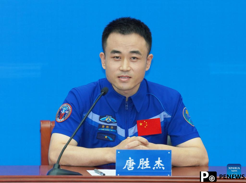 Shenzhou-17 astronauts meet press after return from space