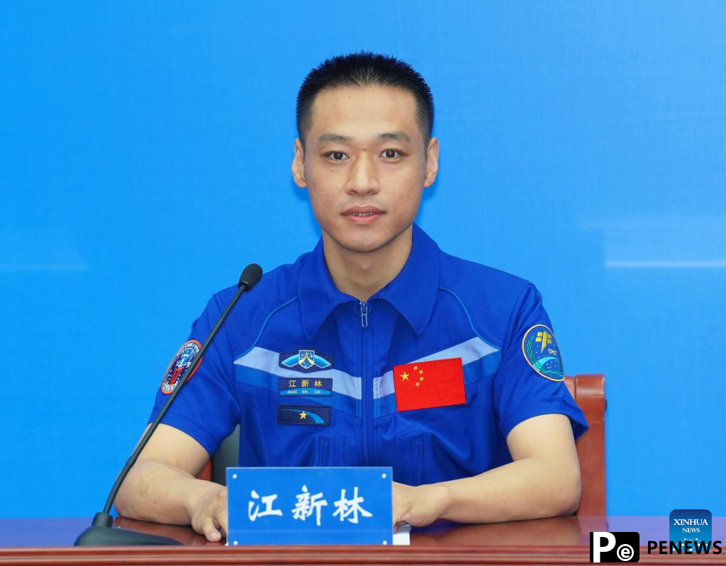 Shenzhou-17 astronauts meet press after return from space
