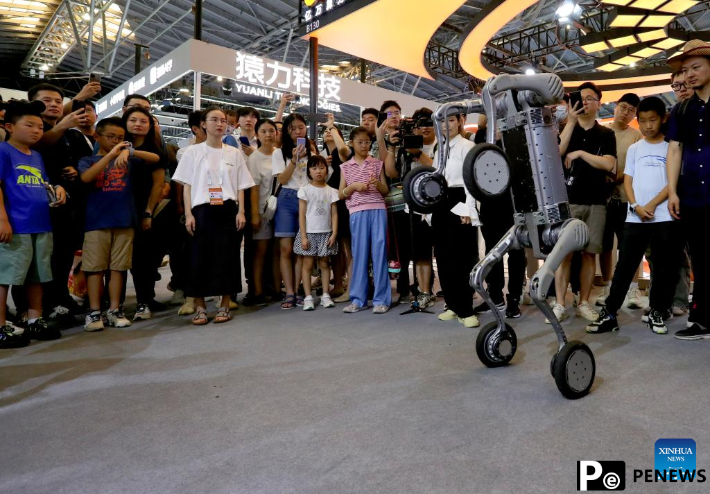 AI-powered robots showcased during 2024 World AI Conference in Shanghai