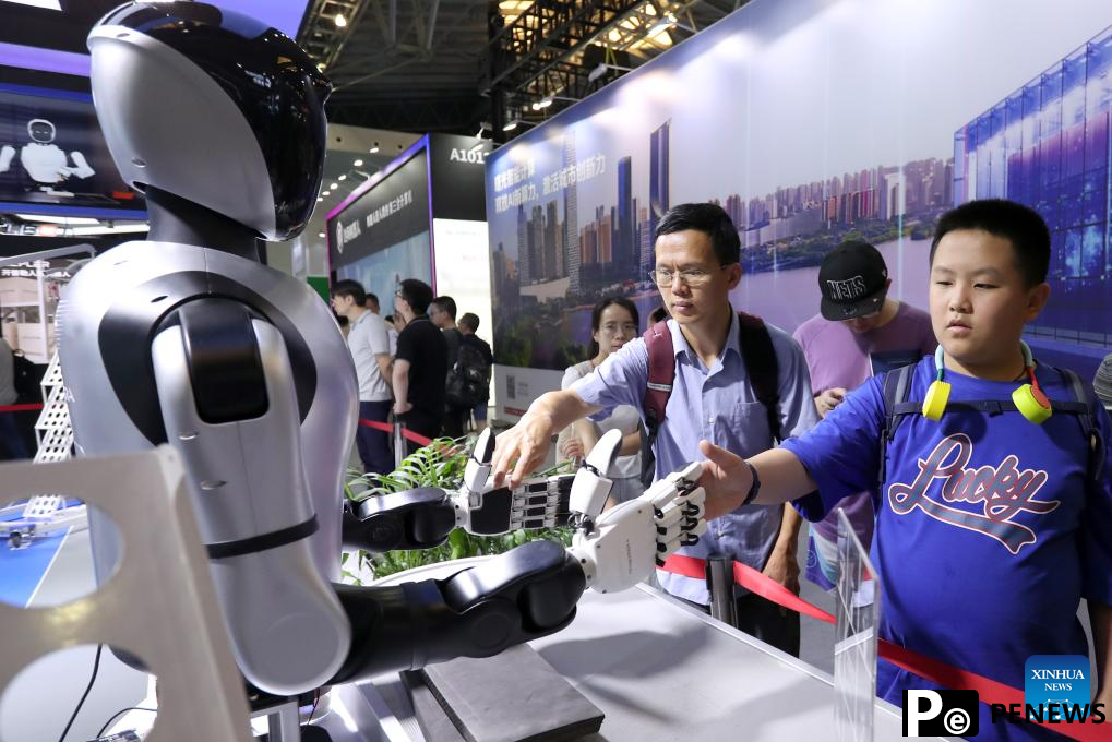 AI-powered robots showcased during 2024 World AI Conference in Shanghai