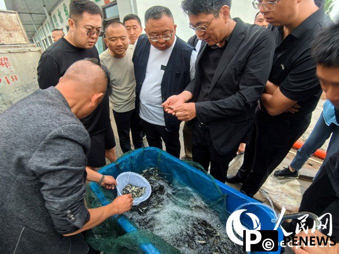 Inland seafood farming thrives in Zhangye, NW China