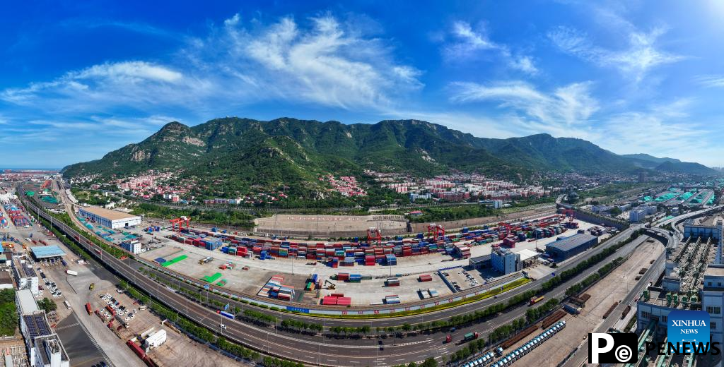 A glimpse of China-Kazakhstan (Lianyungang) Logistics Cooperation Base