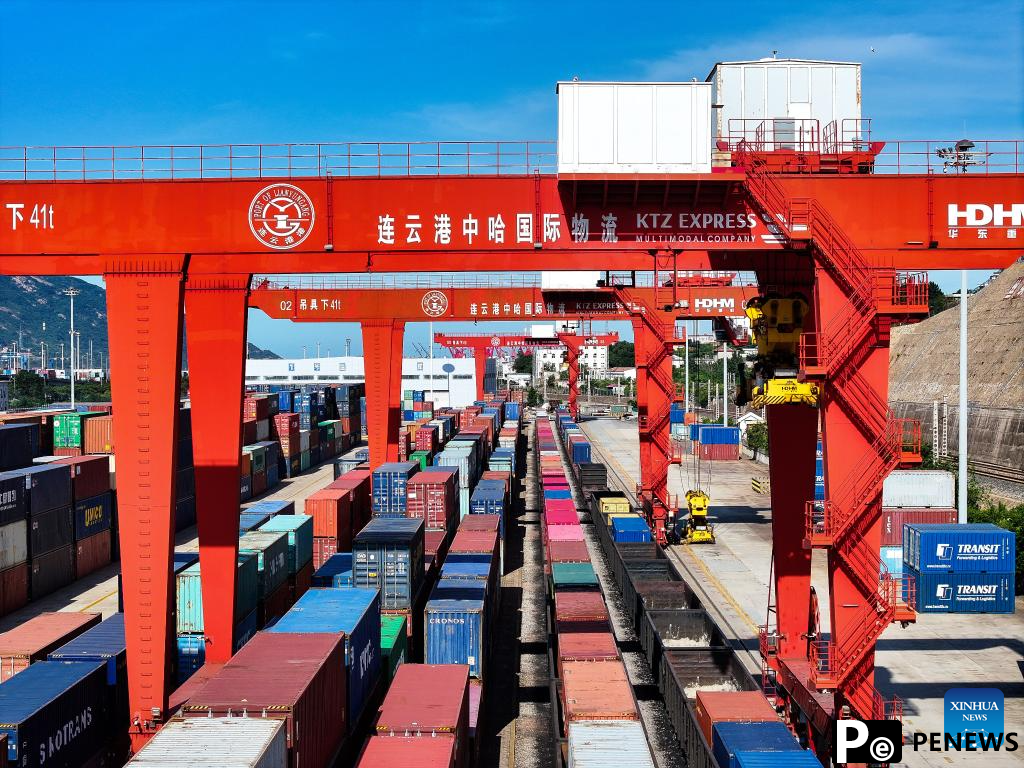 A glimpse of China-Kazakhstan (Lianyungang) Logistics Cooperation Base