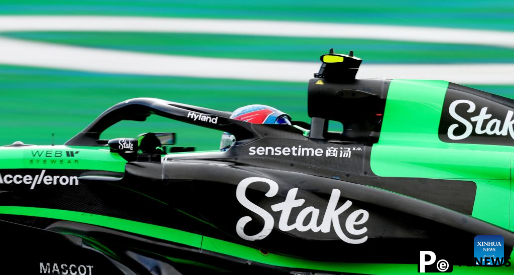 Chinese driver Zhou Guanyu competes during F1 British GP