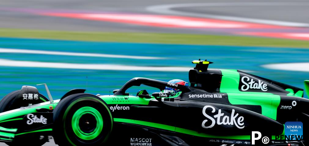 Chinese driver Zhou Guanyu competes during F1 British GP