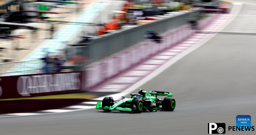 Chinese driver Zhou Guanyu competes during F1 British GP
