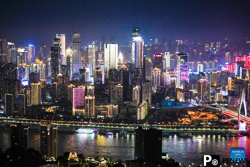 Night view of China