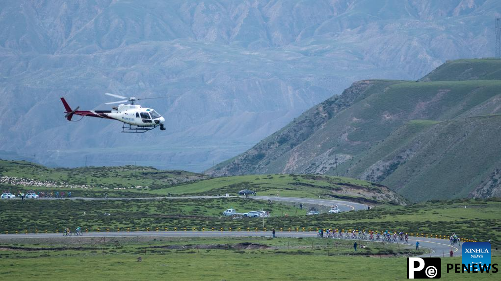 In pics: stage 4 of 23rd Tour of Qinghai Lake cycling race