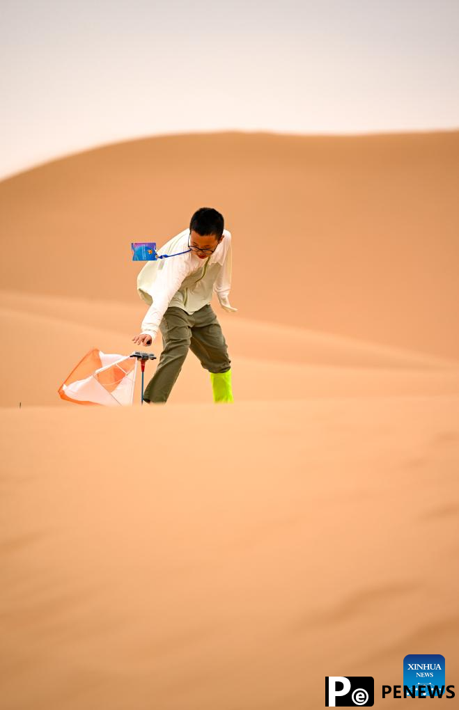 Desert fun games held at Shapotou scenic spot in NW China