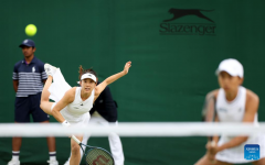 In pics: women's doubles 1st round match at Wimbledon