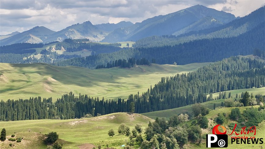 Beautiful scenery of Kuerdening scenic area in NW China