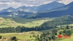 Beautiful scenery of Kuerdening scenic area in NW China's Xinjiang