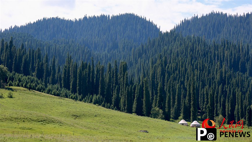 Beautiful scenery of Kuerdening scenic area in NW China