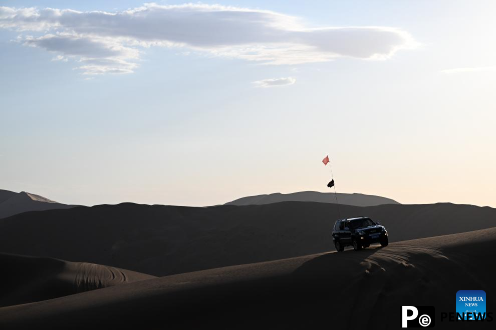 View of Badain Jaran Desert in N China
