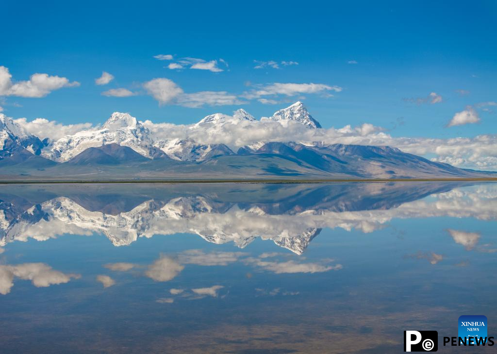 Scenery of Mount Chomolhari in China