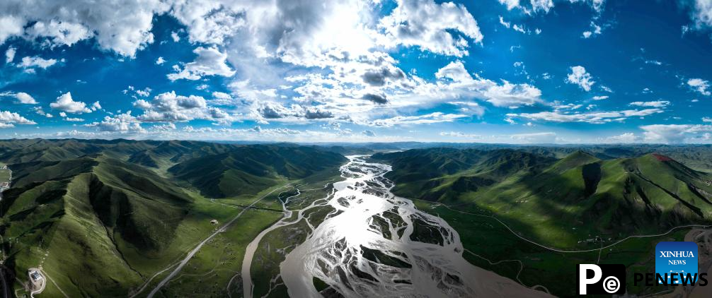 Scenery of Yellow River in Dari County, NW China