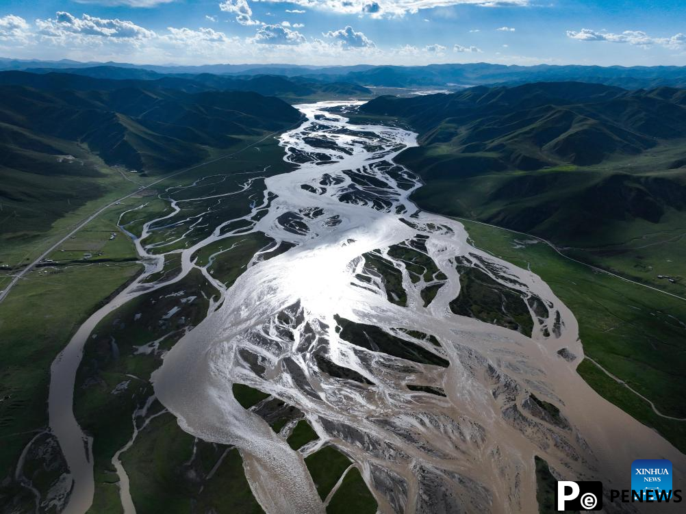 Scenery of Yellow River in Dari County, NW China