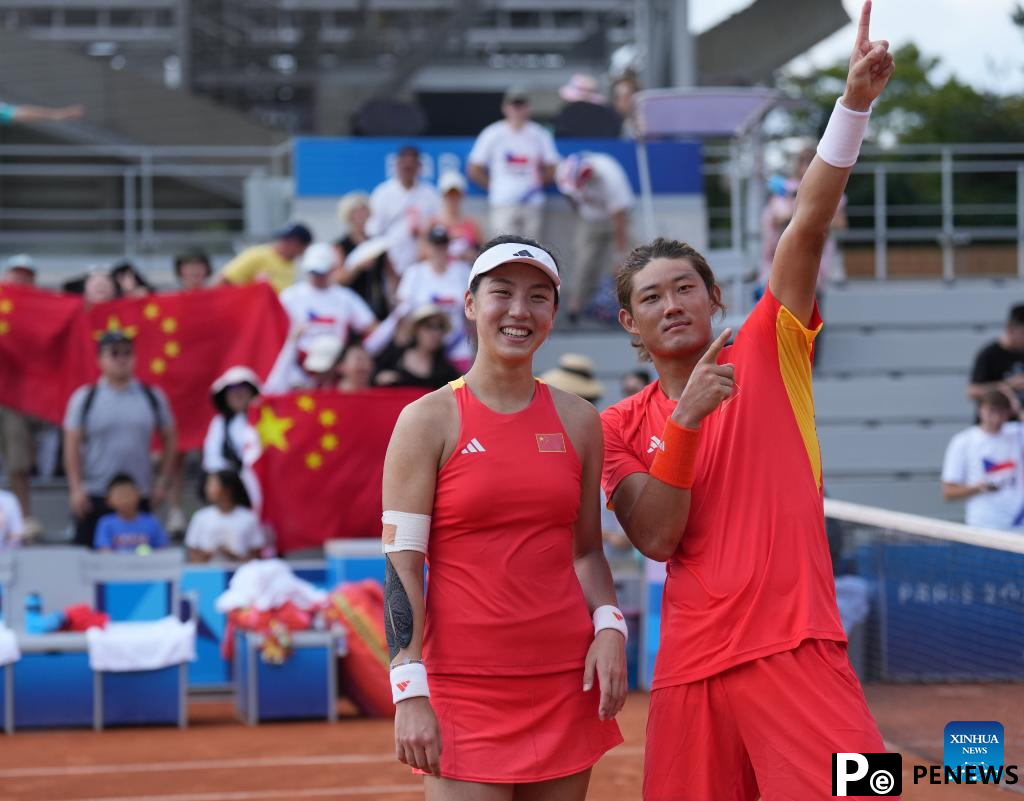 China power into tennis mixed doubles final for 1st time in history