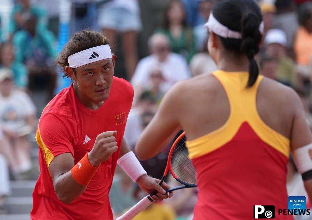 China power into tennis mixed doubles final for 1st time in history