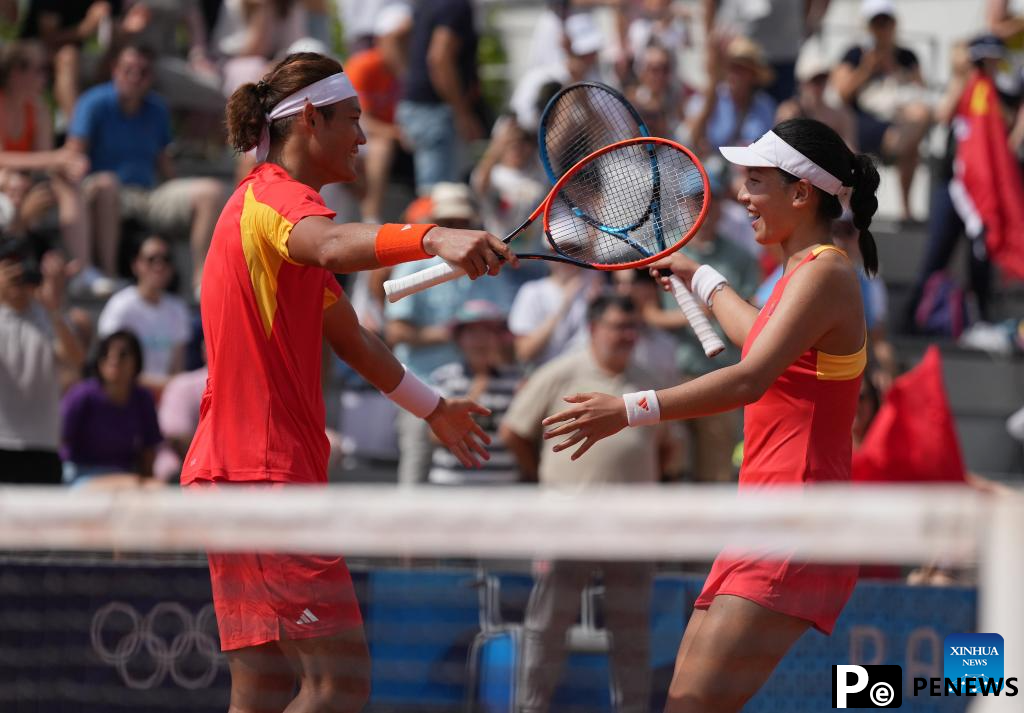 China power into tennis mixed doubles final for 1st time in history