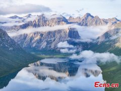 Scenery of Nianbaoyuze Mountain Scenic Resort in Qinghai