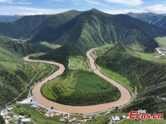 Natural scenery of Makehe primitive forest farm in Qinghai