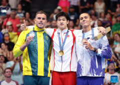 China's Pan breaks world record to win men's 100m freestyle gold