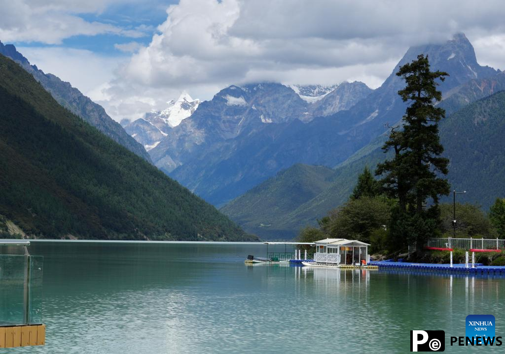 View of Basomtso scenic area in Nyingchi, SW China