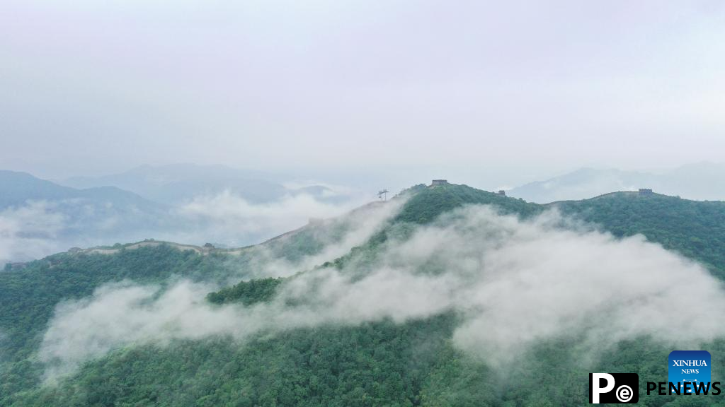 Scenery of Mutianyu section of Great Wall in Beijing