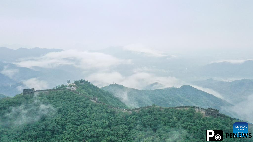 Scenery of Mutianyu section of Great Wall in Beijing