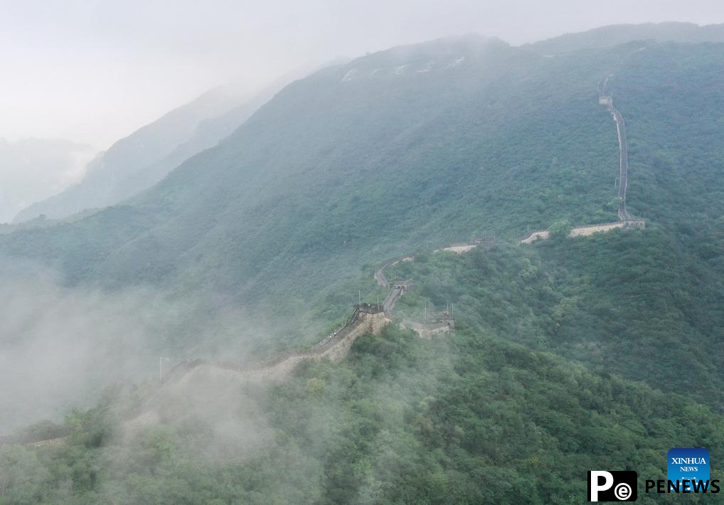 Scenery of Mutianyu section of Great Wall in Beijing