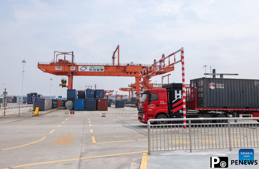 A glimpse of Chongqing International Logistics Hub Park
