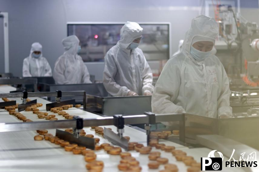 Chicken floss cakes made in SE China