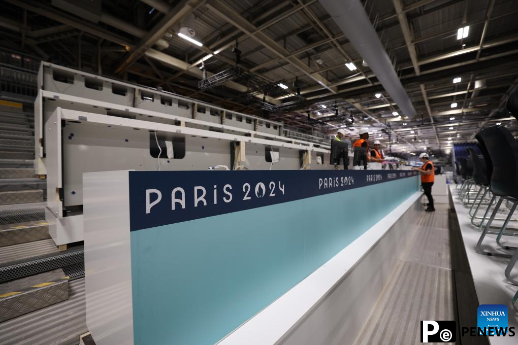 A glimpse of South Paris Arena for Paris 2024