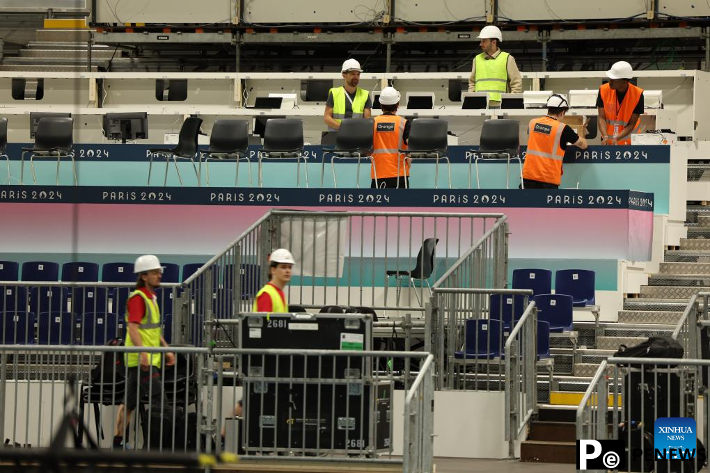 A glimpse of South Paris Arena for Paris 2024