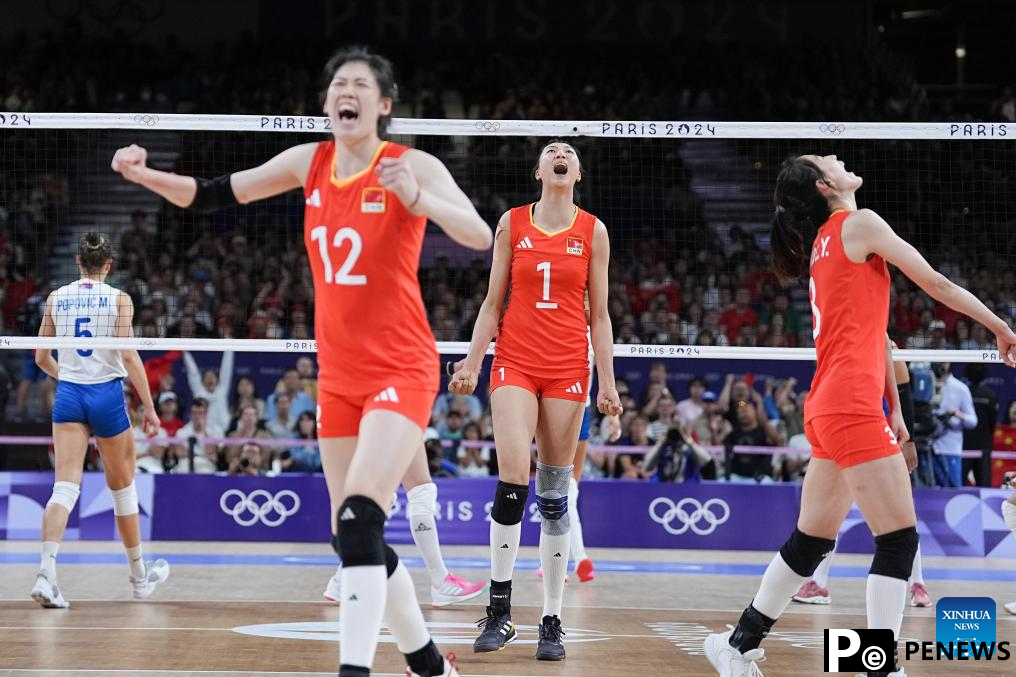 China beat Serbia to top women