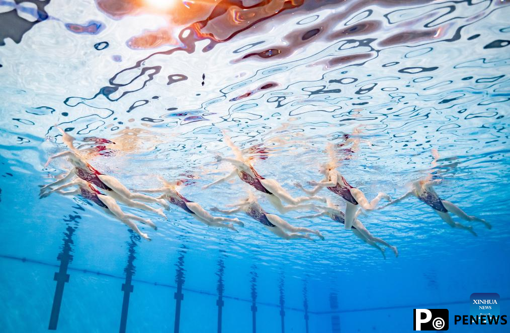 China leads team acrobatic as artistic swimming starts