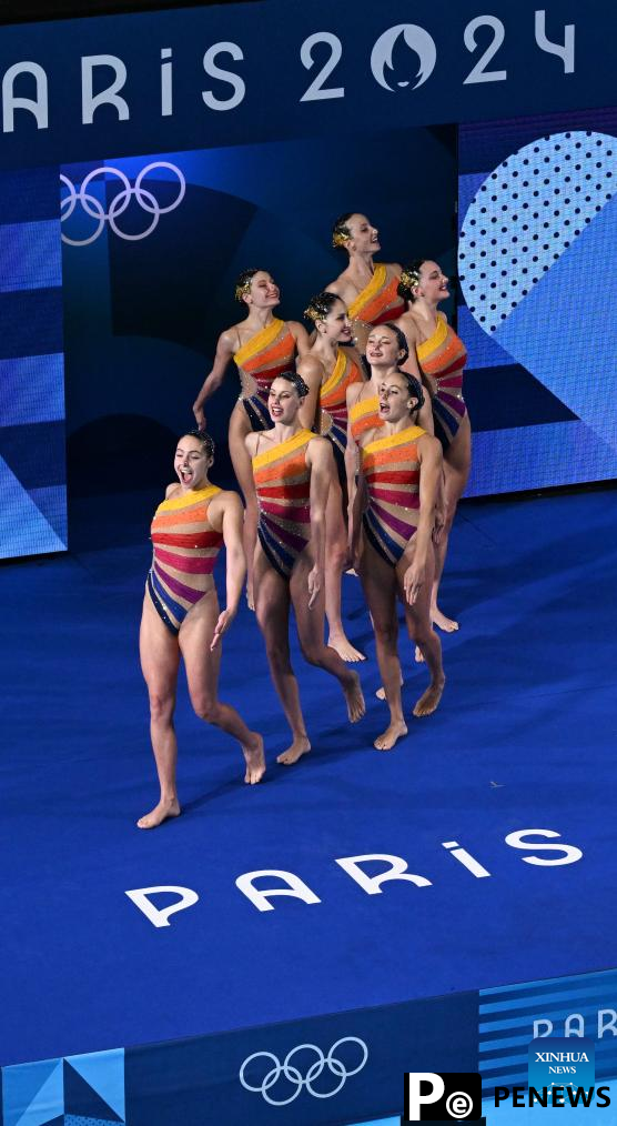 China leads team acrobatic as artistic swimming starts