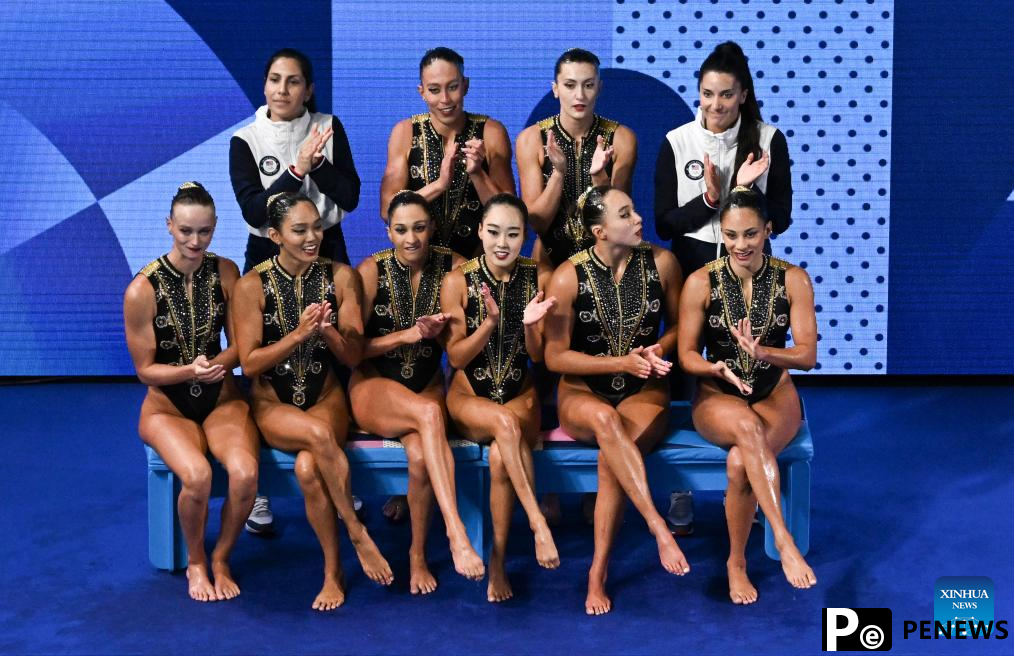 China leads team acrobatic as artistic swimming starts