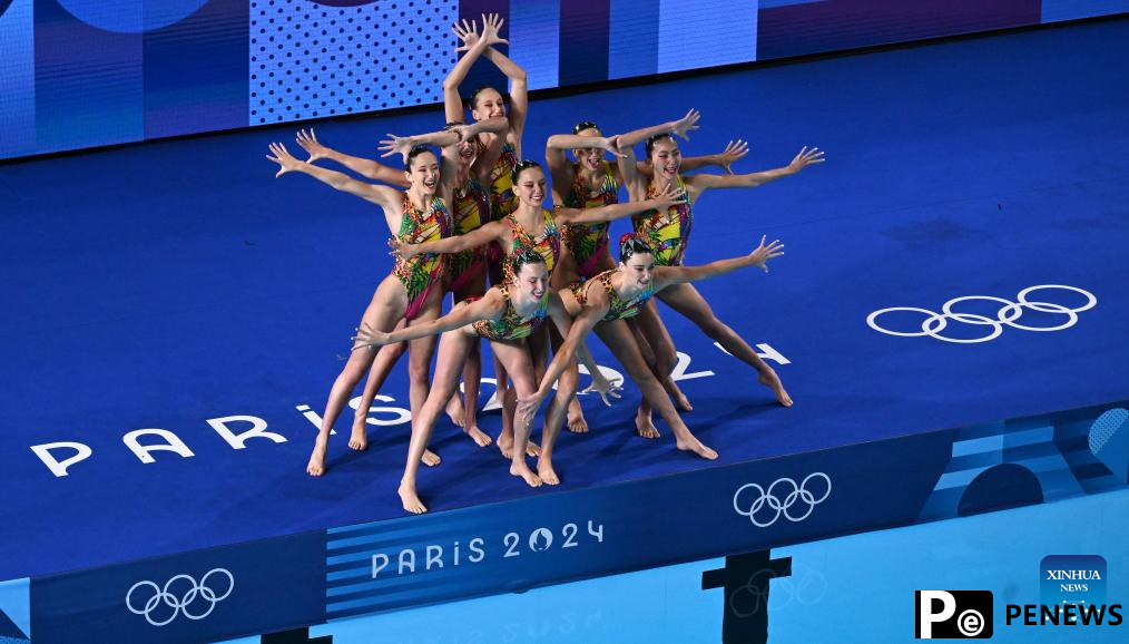 China leads team acrobatic as artistic swimming starts