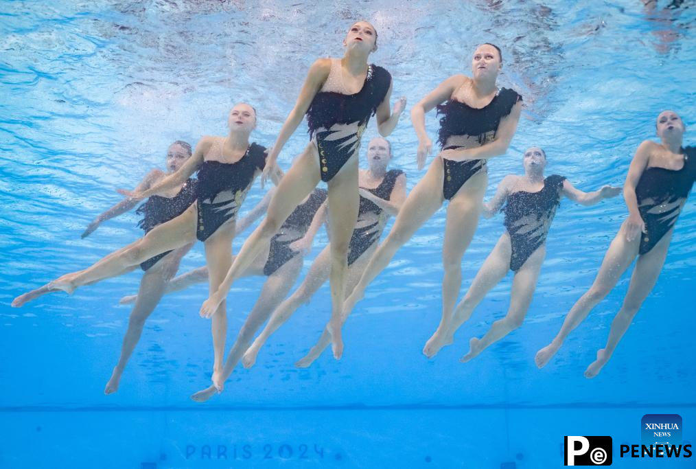 China leads team acrobatic as artistic swimming starts