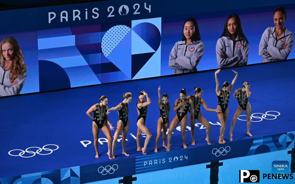 China leads team acrobatic as artistic swimming starts