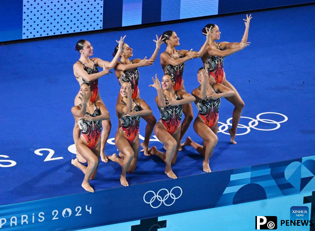China leads team acrobatic as artistic swimming starts