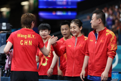 China advance to women's team quarters in Olympic table tennis