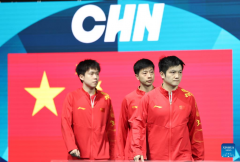 Highlights of table tennis men's team round of 16 match between China, India