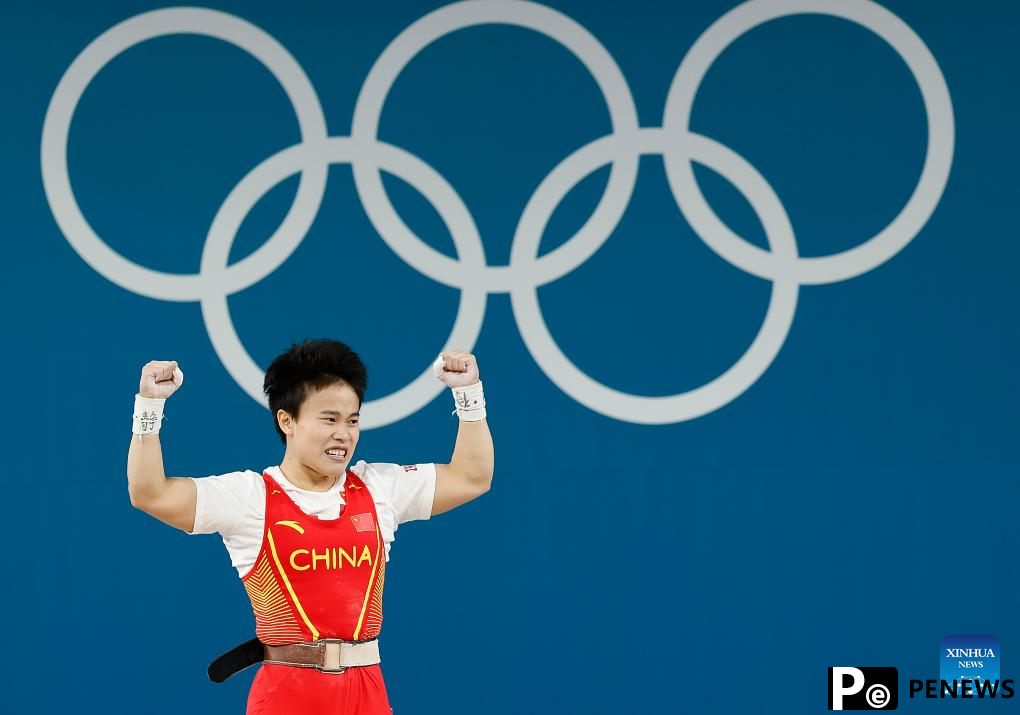 Chinese weightlifters Hou, Li retain gold at Paris 2024