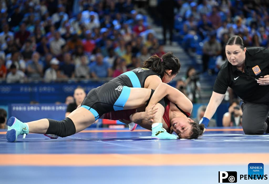 Highlights of wrestling at Paris 2024 Olympic Games