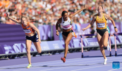 In pics: women's heptathlon 100m hurdles at Paris 2024 Olympic Games