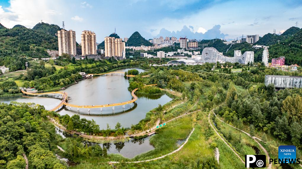 Scenery of Minghu Lake National Wetland Park in SW China